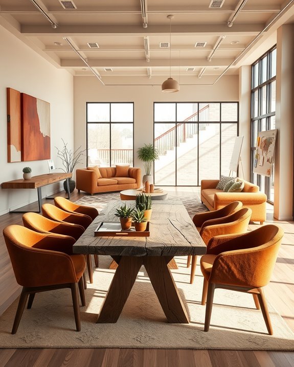 collaborative and inviting workspace