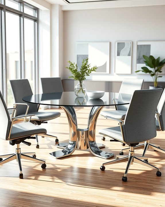 collaborative round conference table