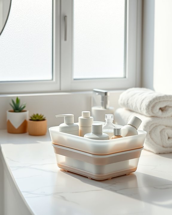 collapsible toiletry organization solutions