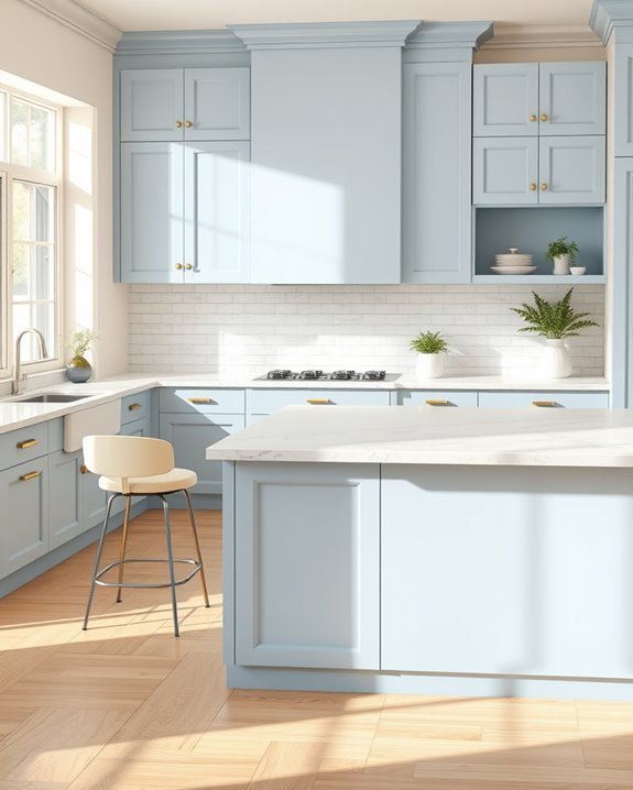 color block kitchen elegance