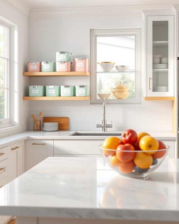 color coded kitchen organization