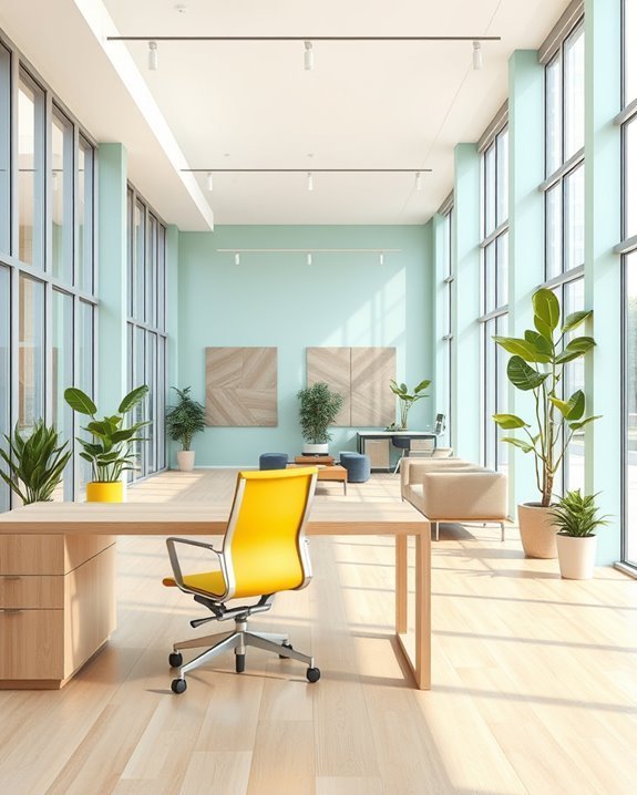 color influences office productivity