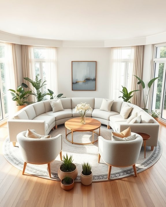 color psychology for circular spaces