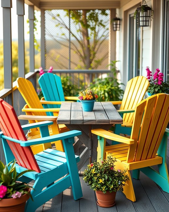 colorful adirondack chair vibes