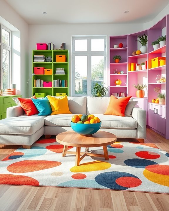 colorful and functional organization