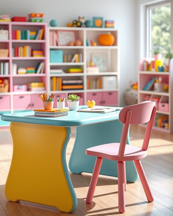 colorful and inspiring study spaces