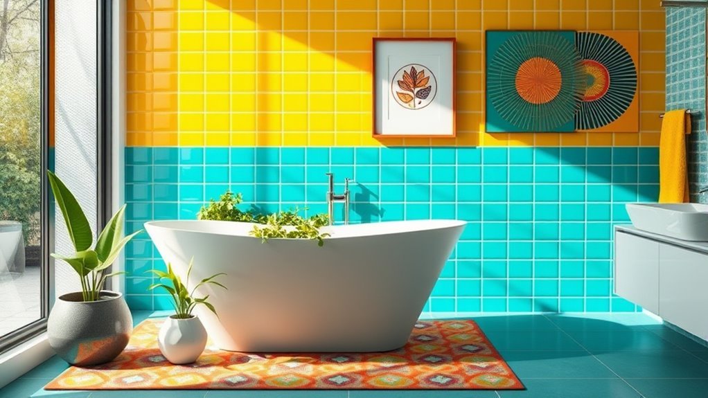 colorful bathroom design ideas