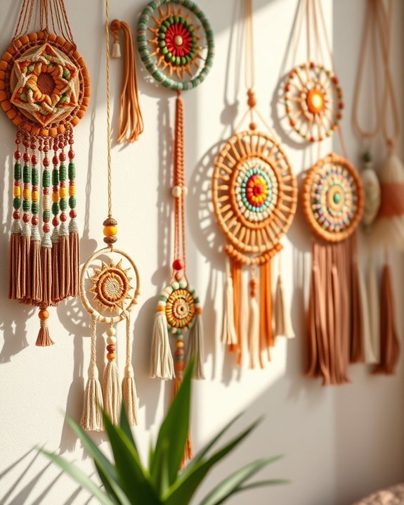 colorful beaded wall decor