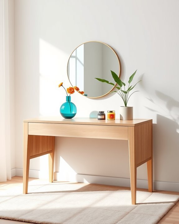 colorful contemporary dressing table