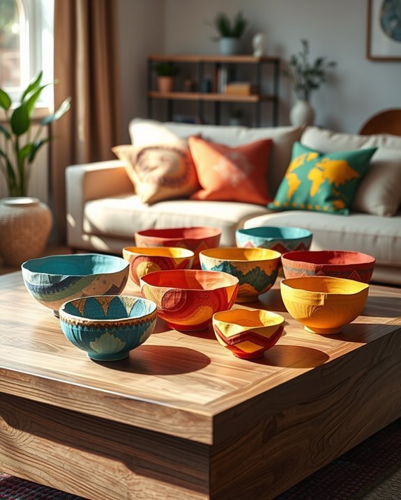 colorful diy paper mache