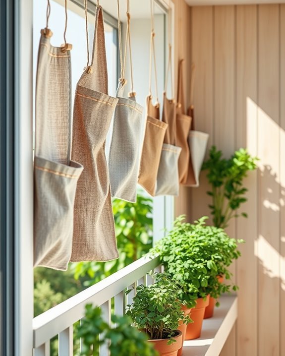 colorful fabric wall organizers