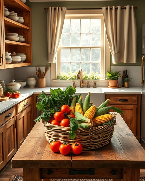 colorful fresh produce display