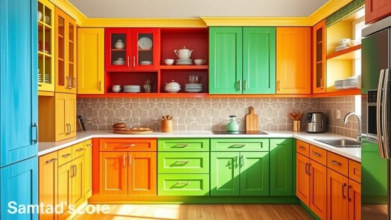 colorful kitchen cabinet ideas