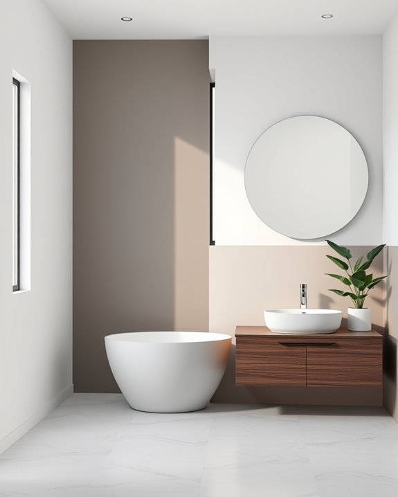 colorful modern bathroom transformation