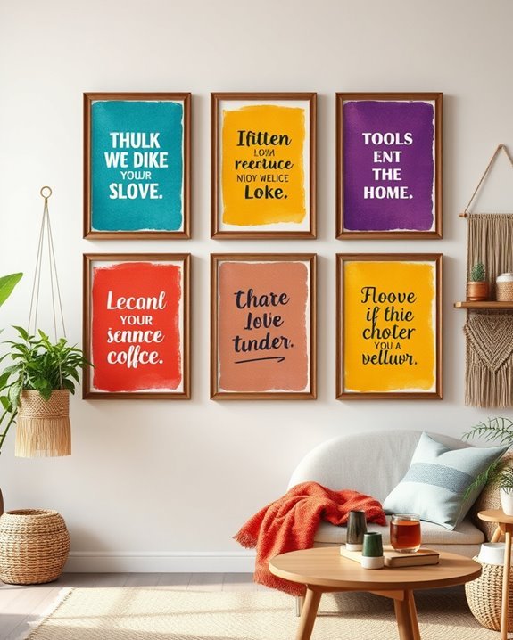 colorful motivational quote prints