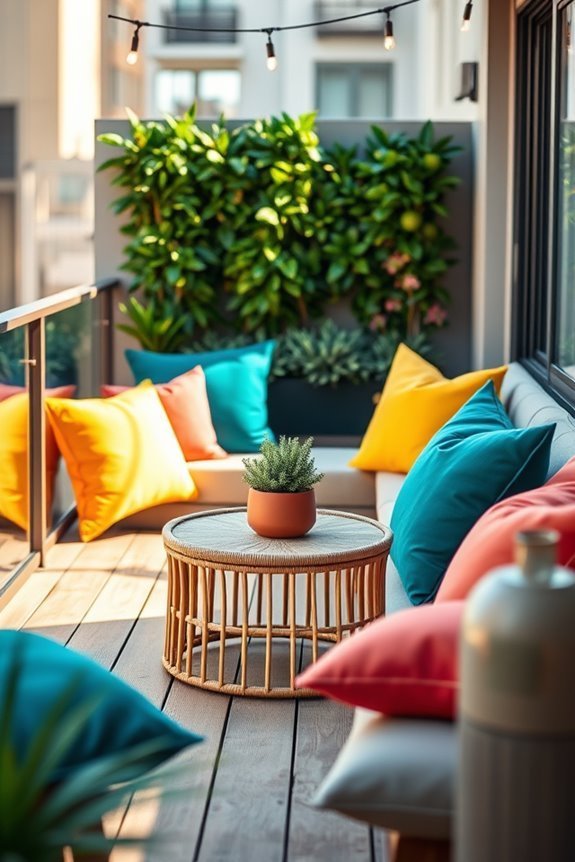 colorful outdoor throw pillows