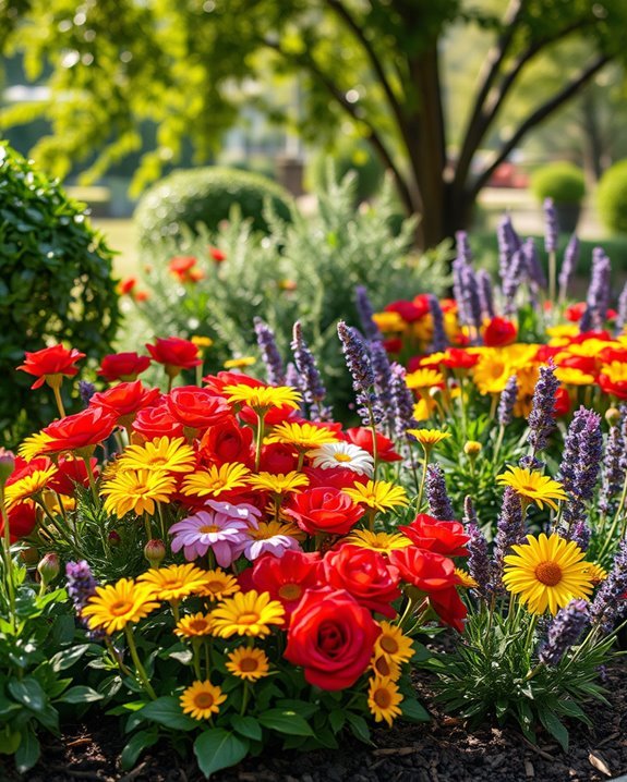 colorful seasonal flower arrangements