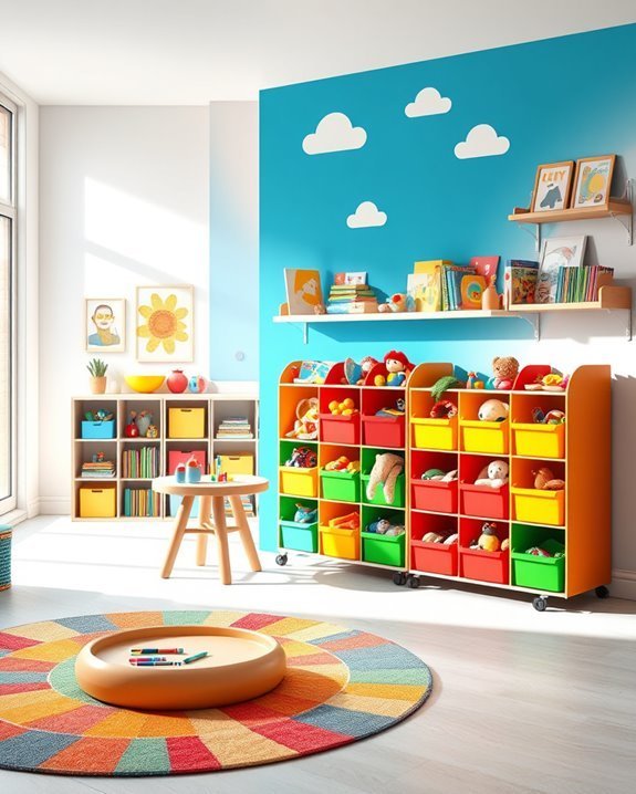 colorful toy storage solutions