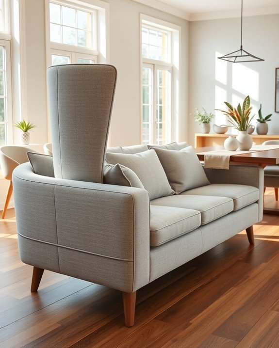 comfortable high backed sofas