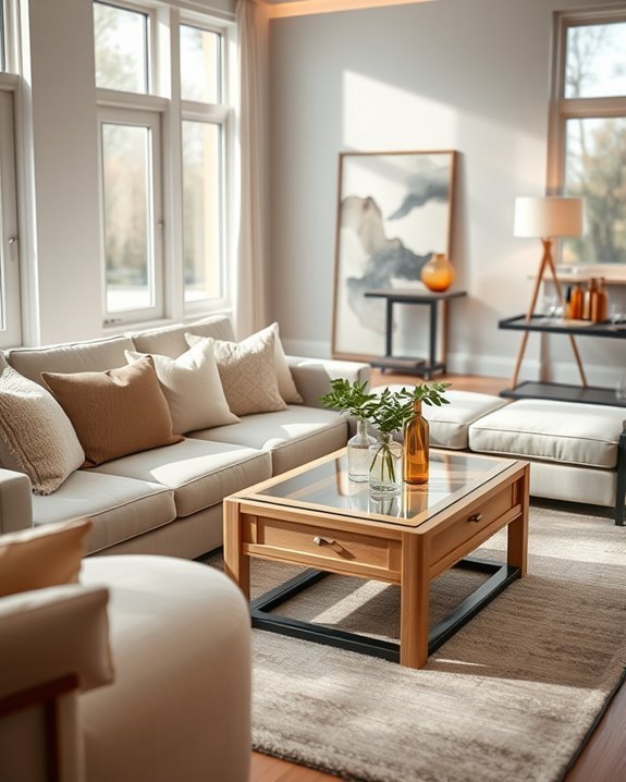 comfortable inviting entertaining spaces