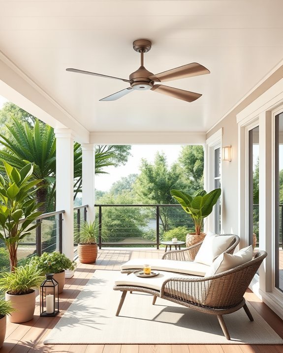 comfortable outdoor relaxation space