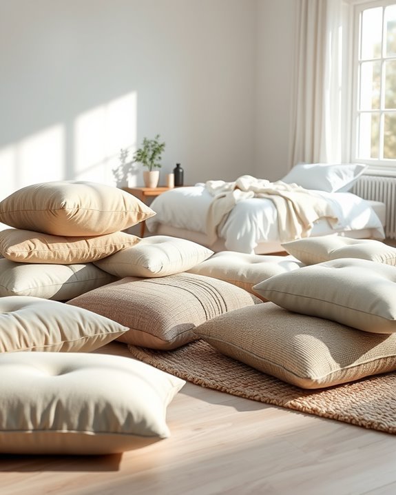 comfortable stylish floor cushions