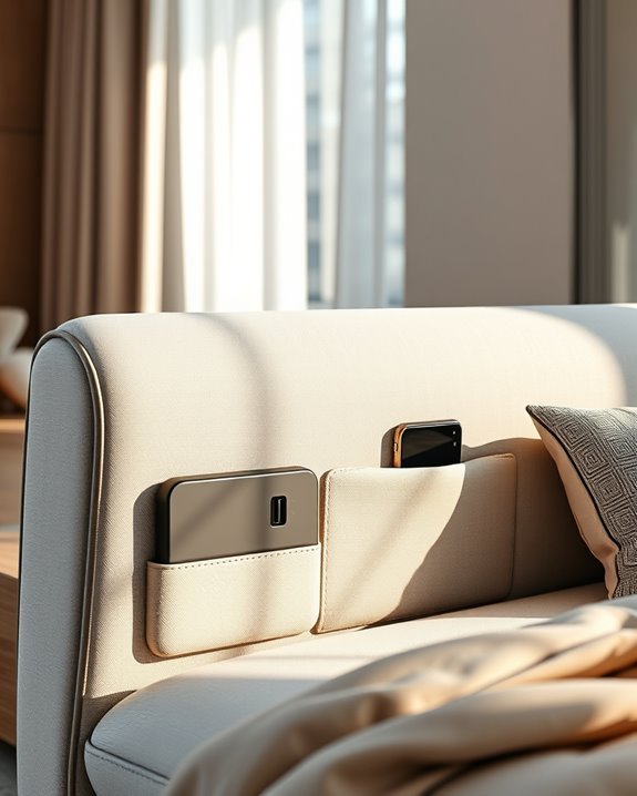 comfortable tech integrated backrests
