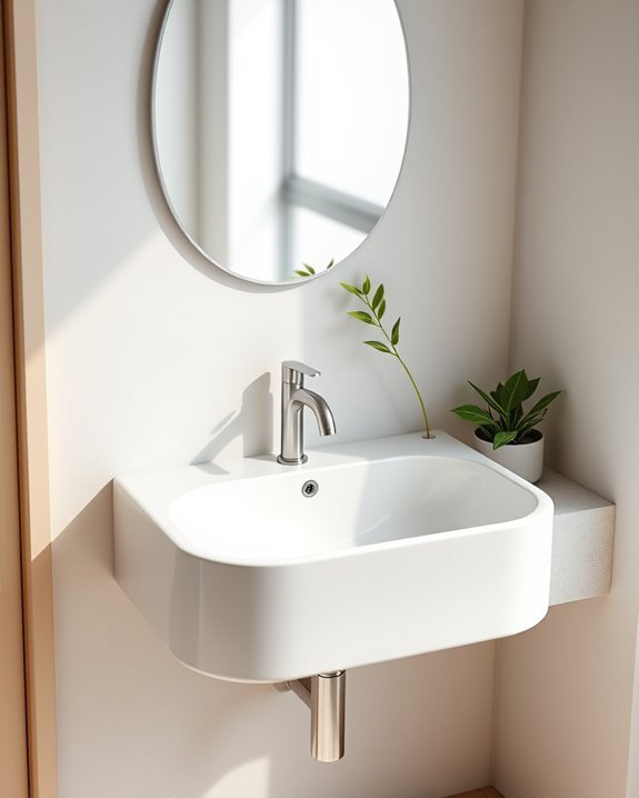 compact stylish bathroom sinks