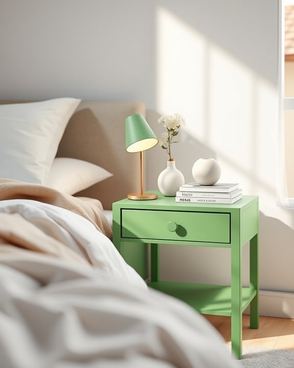 compact stylish nightstand solution