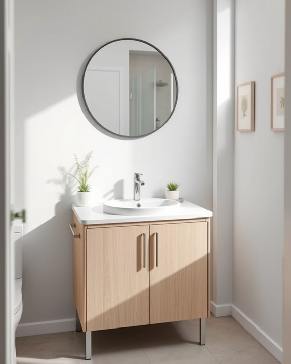 compact vanity smart storage