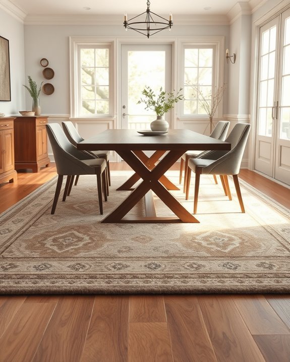 complementary carpet for wood