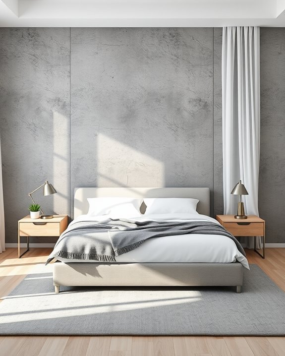 concrete accent wall design