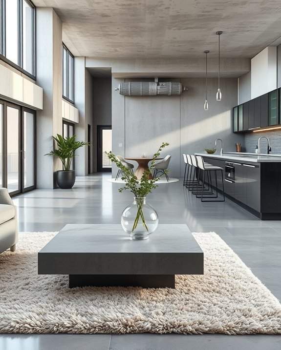 concrete and glass harmony