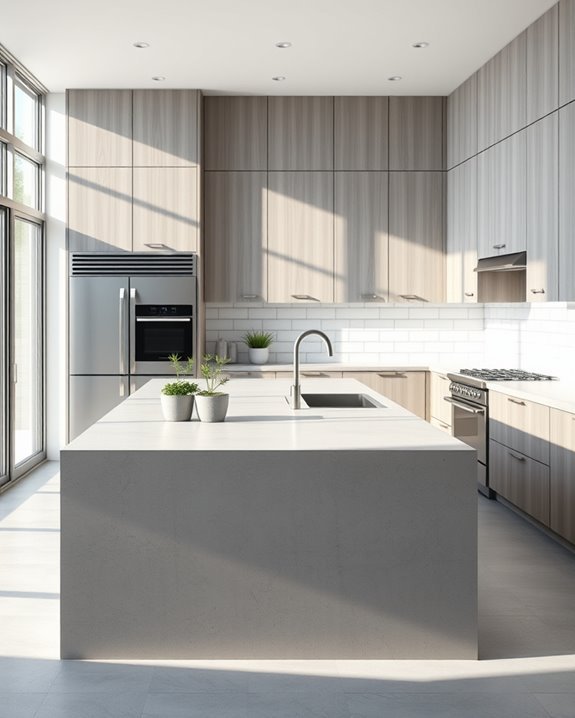 concrete and tile aesthetics