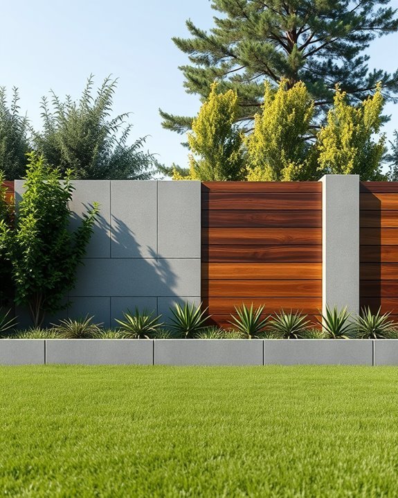 concrete and wood harmony