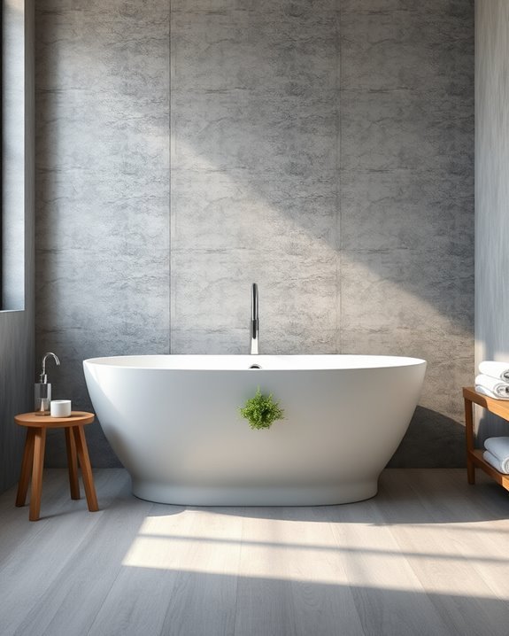 concrete backdrops enhance elegance