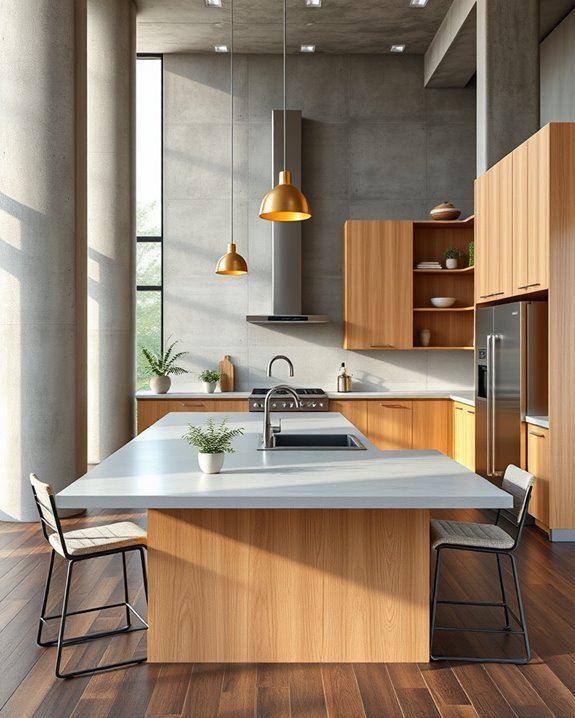 concrete columns enhance aesthetics