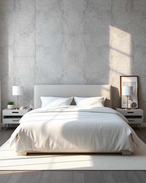 concrete headboards for elegance