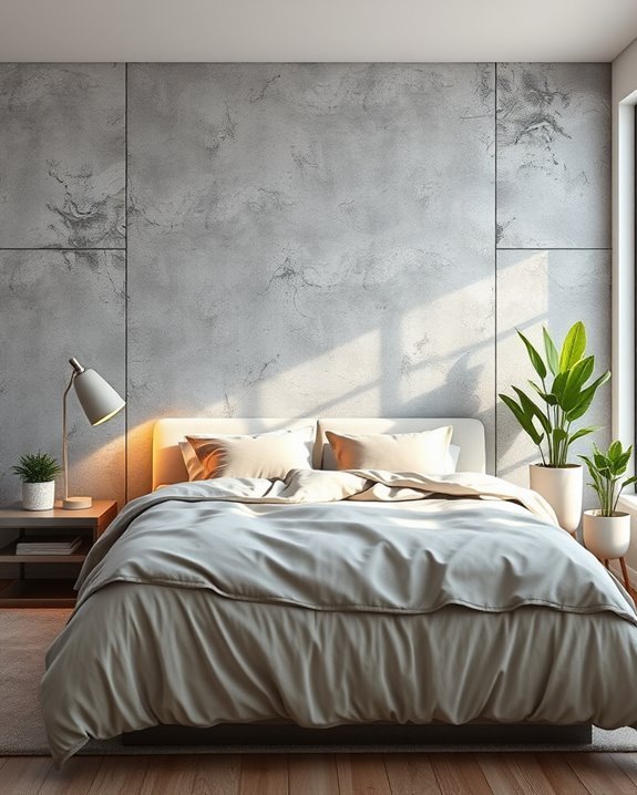 concrete prints statement wall