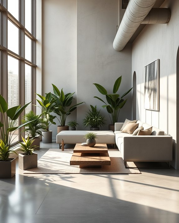 concrete seating enhances aesthetics