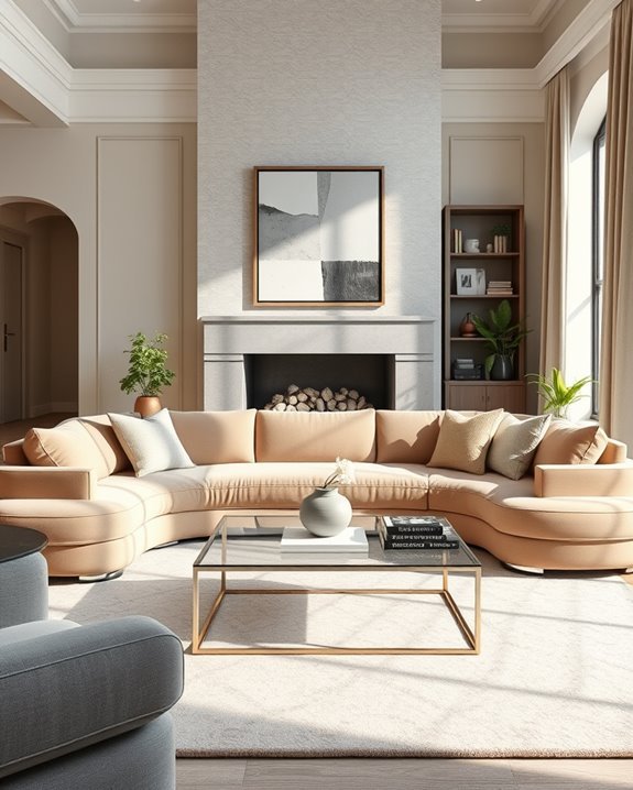 contemporary european living room