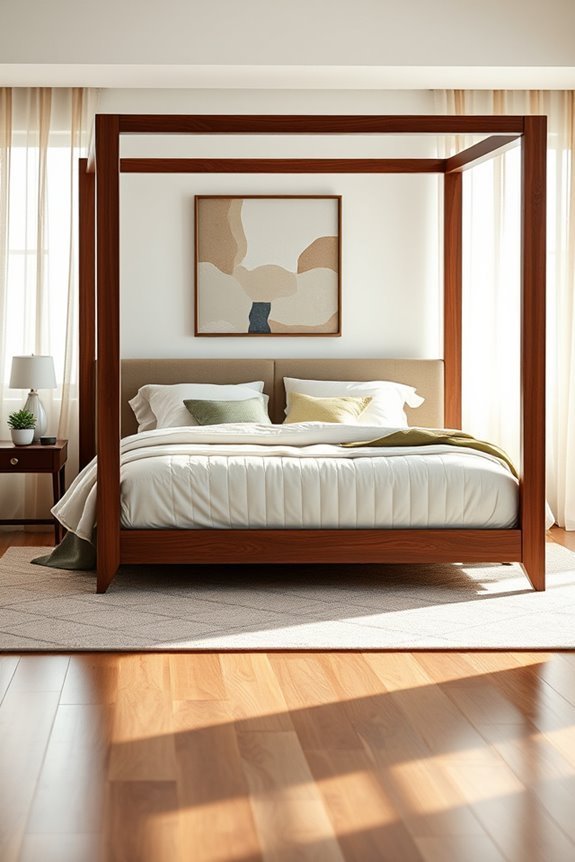 contemporary four poster elegance