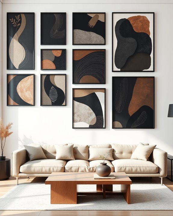 contemporary framed art elegance