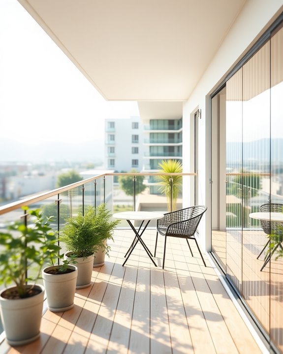 contemporary glass railing design