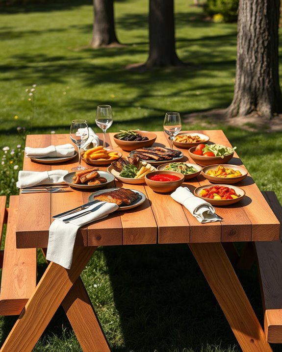 convenient stylish outdoor dining