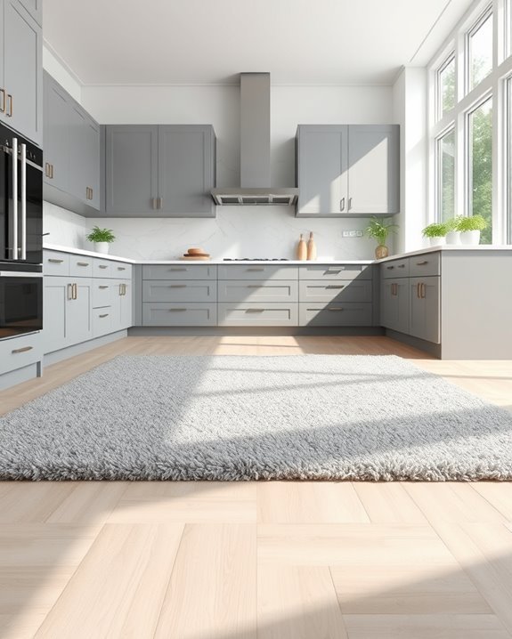 cool grey kitchen rugs