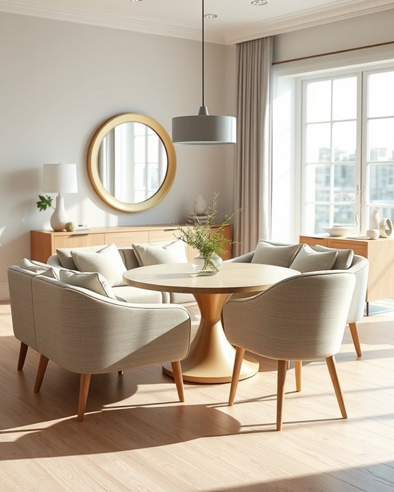 coordinated sofa and chairs