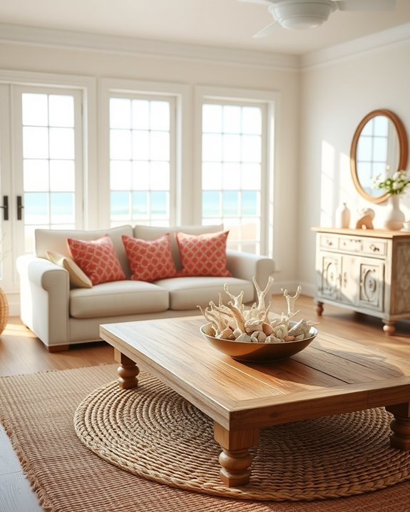 coral decor for coastal aesthetics