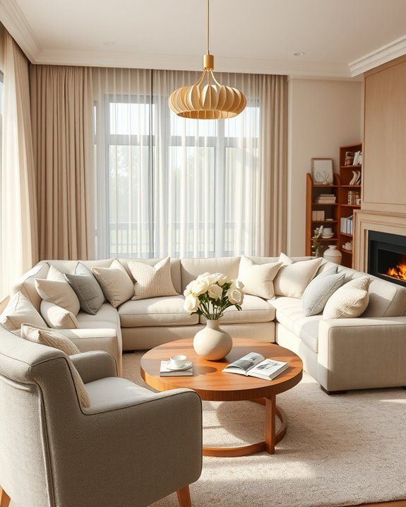 cozy ambiance with elegant lighting