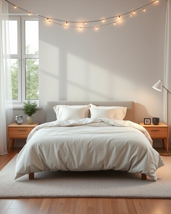 cozy ambiance with string lights
